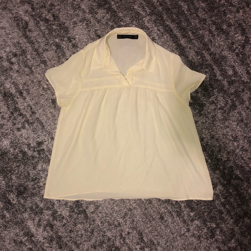 Zara yellow blouse